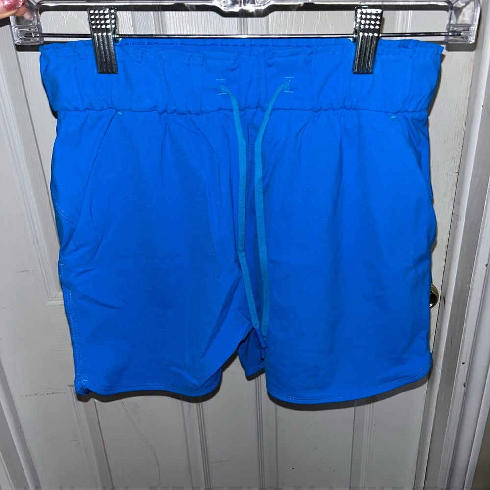 Lululemon Vibrant Blue Drawstring Shorts